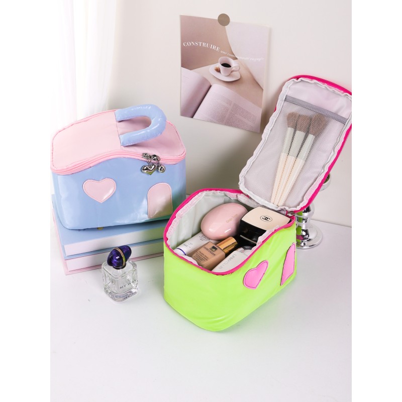 Cosmetic Bag Manufacturer - Colorblock Small House Cute Large Capacity Female