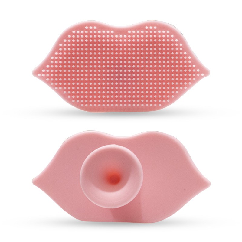 Face Wash Brush Supplier - Small Size Creative Lip with Suction Cup Makeup Remover