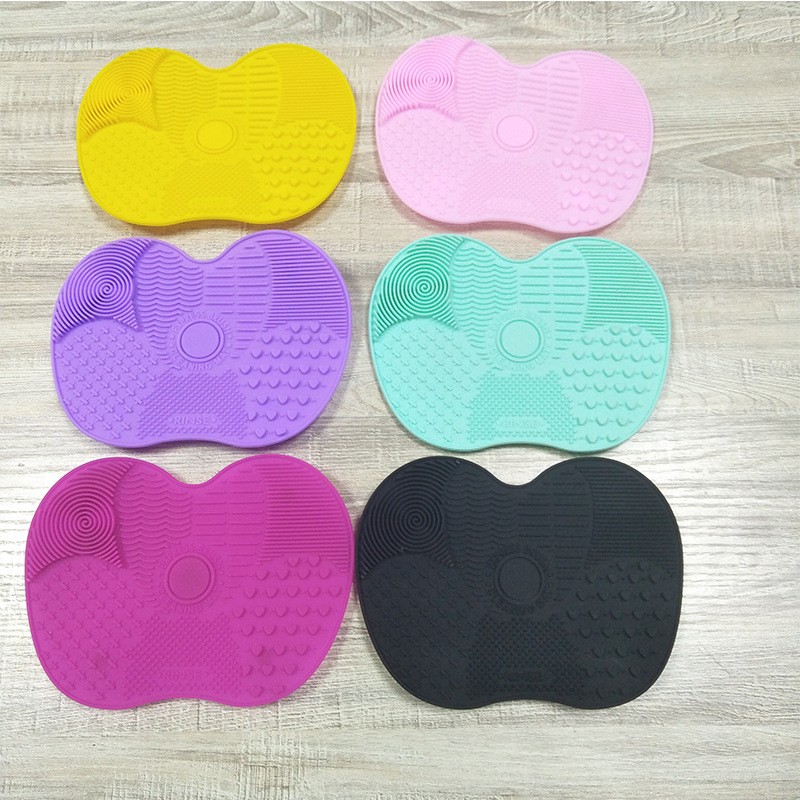 Scrub Pad Factory - Silicone Apple Makeup Brush Cleaning Suction Cup Pad