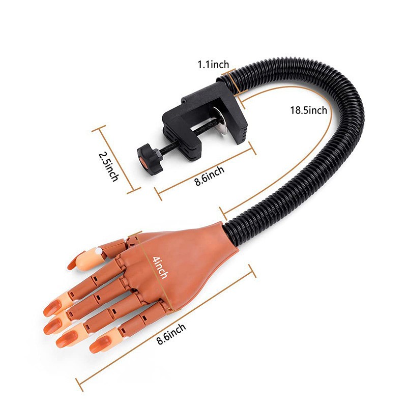 Nail Practice Hand Manufacturer - Professional Training Flexible Bendable with Holder