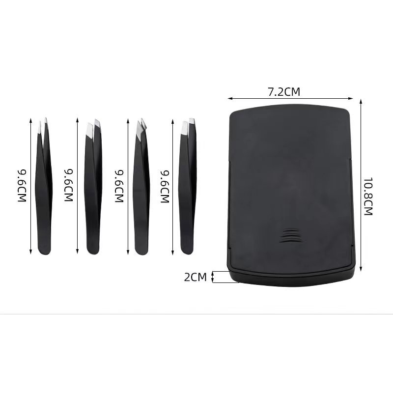 Eyebrow Tweezers Supplier - Private Custom Stainless Steel Flat Wholesale Clip