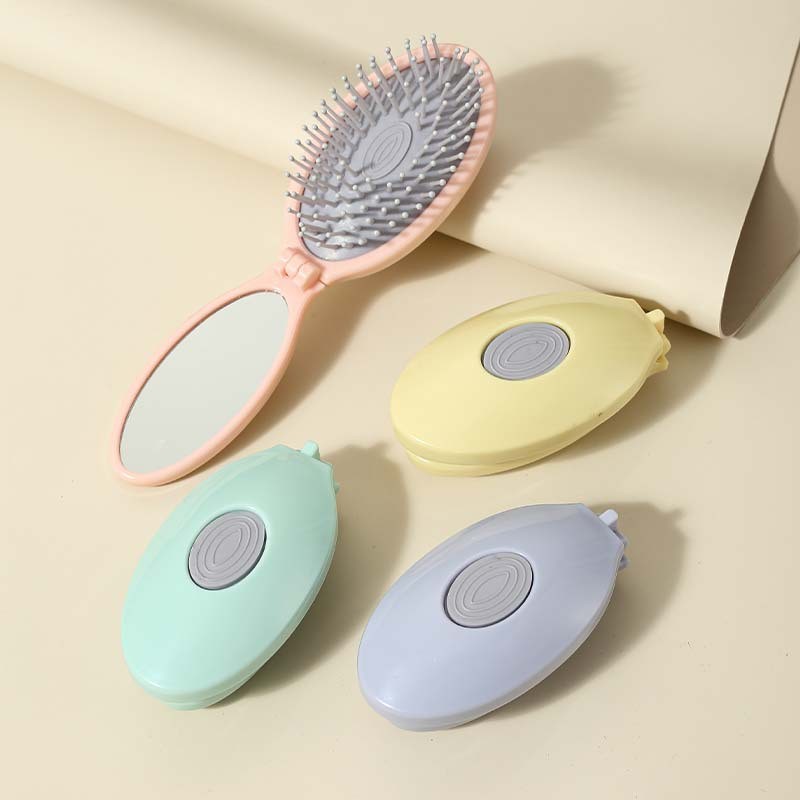 Air Cushion Comb Supplier - Portable Foldable Dual-purpose Mirror Scalp Massage