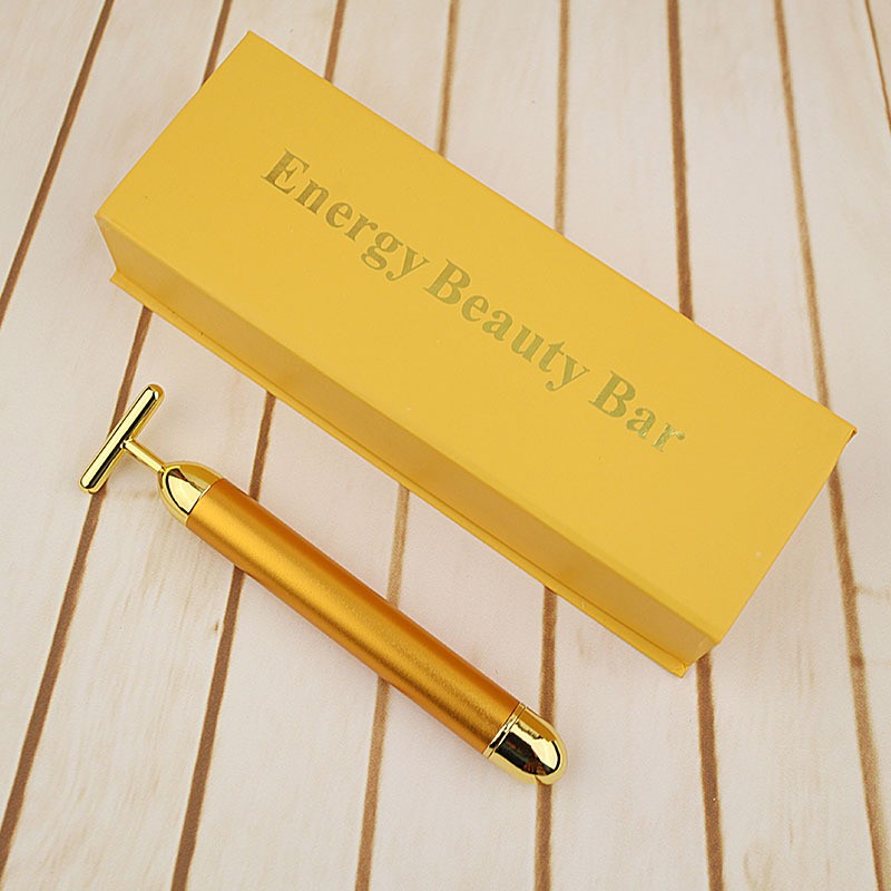 Facial Roller Supplier - YUE 24k Gold Face Lift Bar Vibration Slimming Tool