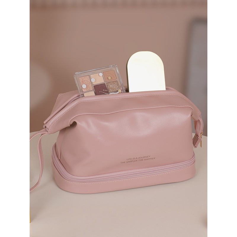 Cosmetic Bag Supplier - Cloud Large Capacity PU Layered Business Trip Waterproof