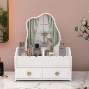 Makeup Mirror Supplier - 2024 Hot Selling Desktop Portable Cloud Beauty Mirror