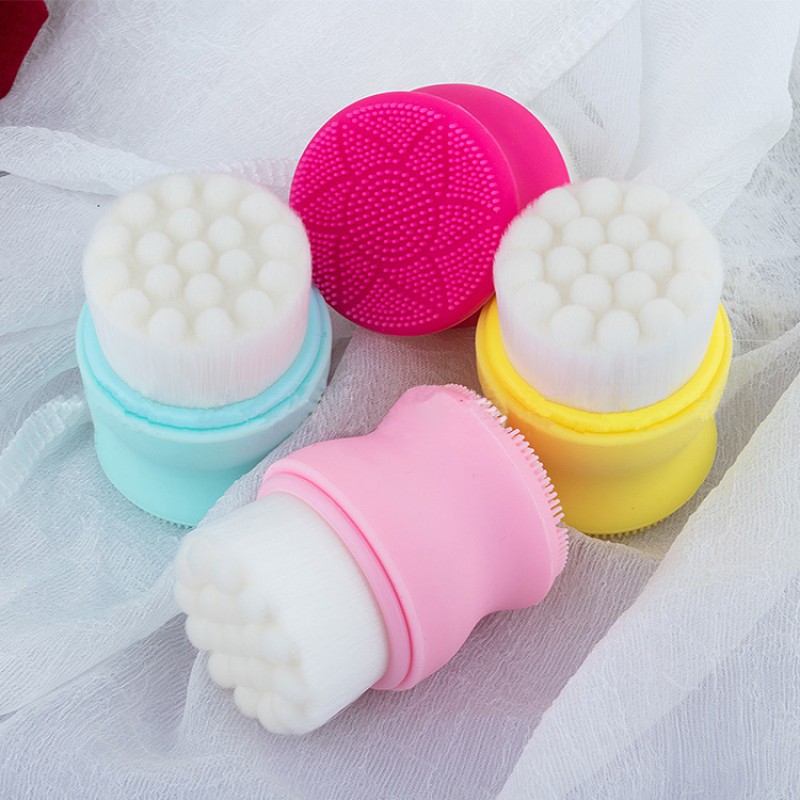 Face Wash Brush Manufacturer - New Double Sided Silicone Soft Bristle Customized