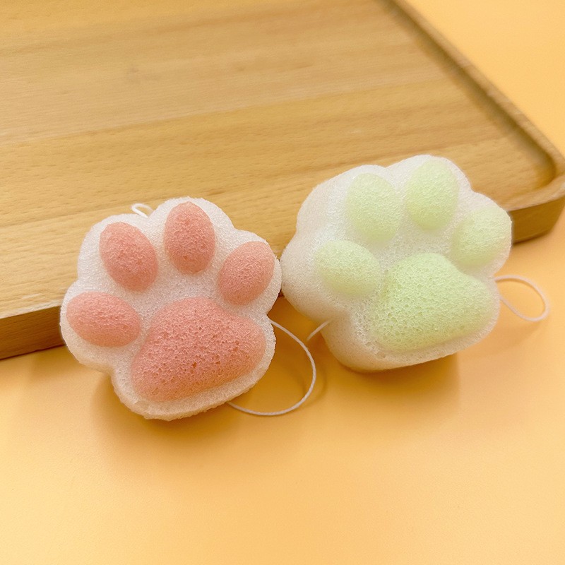 Konjac Sponge Manufacturer - Cat Claws Pink Eco-friendly Organic Gentle
