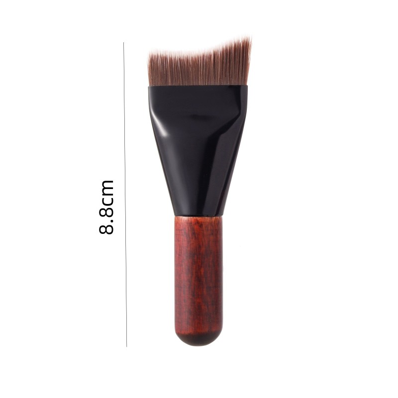 Makeup Brush Supplier - New Mini Wooden Handle Fishtail Seamless Portable