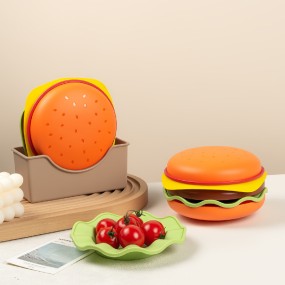 Snack Plate Manufacturer - Disposable PP Hamburger Fruit Party Set