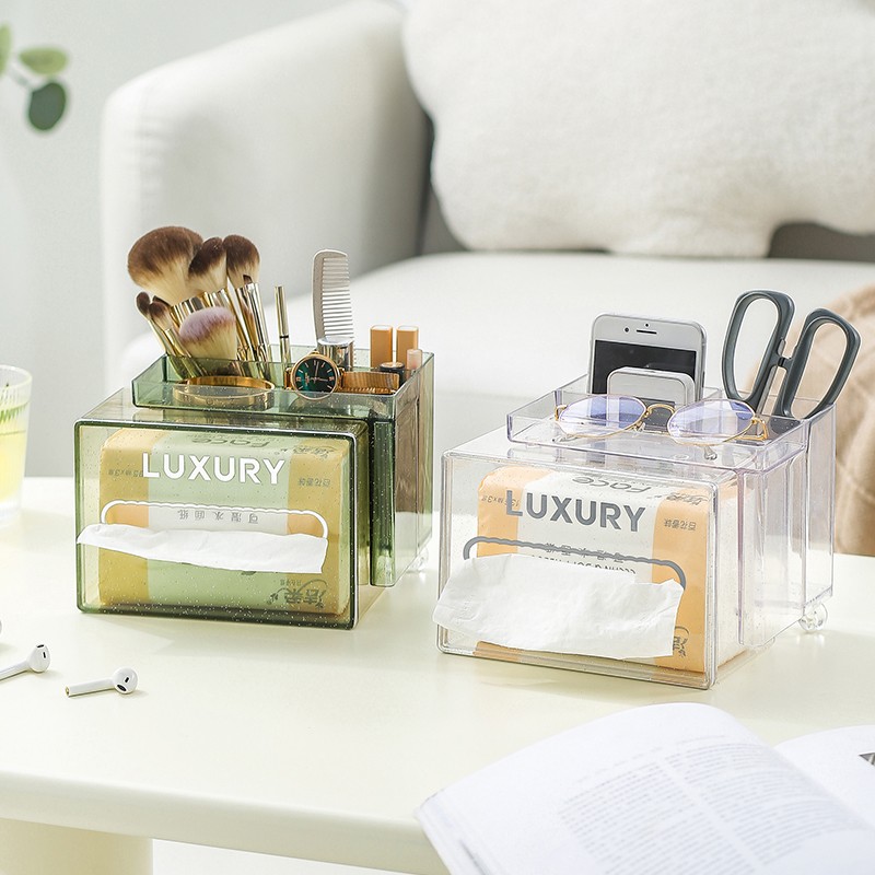 Desktop Organizer Manufacturer - Clear Plastic Napkin Storage Holder