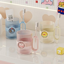 Tumbler Manufacturer - 380ml Transparent Cartoon Design Plastic Cup