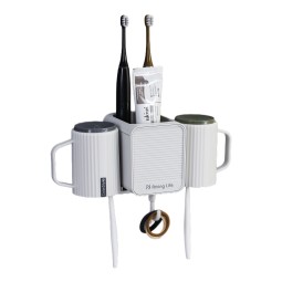 Toothbrush Holder Manufacturer - Wall Mounted Storage Rack with Organizer