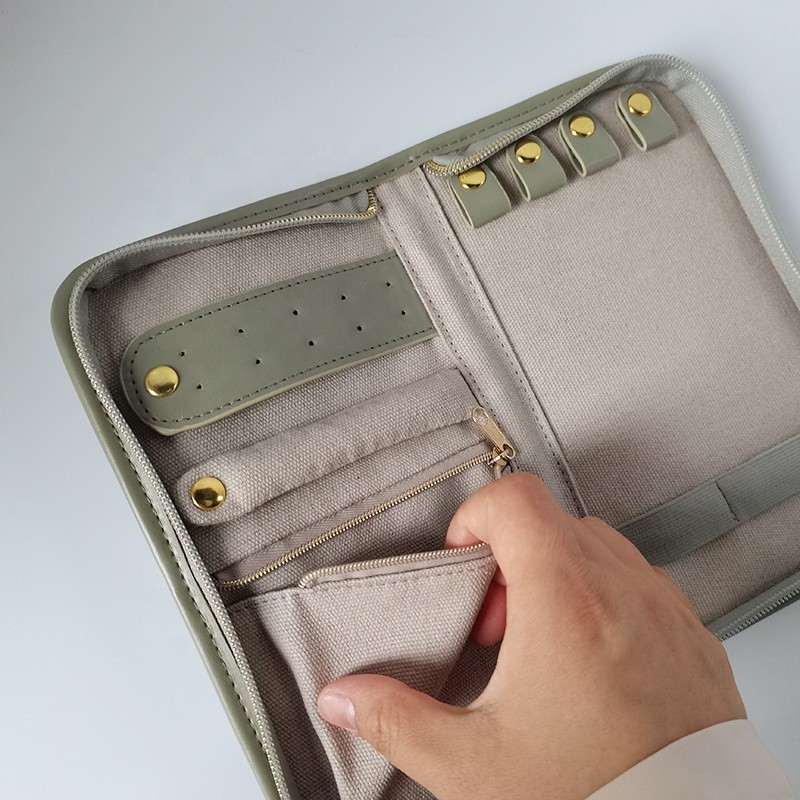 Travel Jewelry Organizer Manufacturer - Woman Portable Zipper Holder Bag