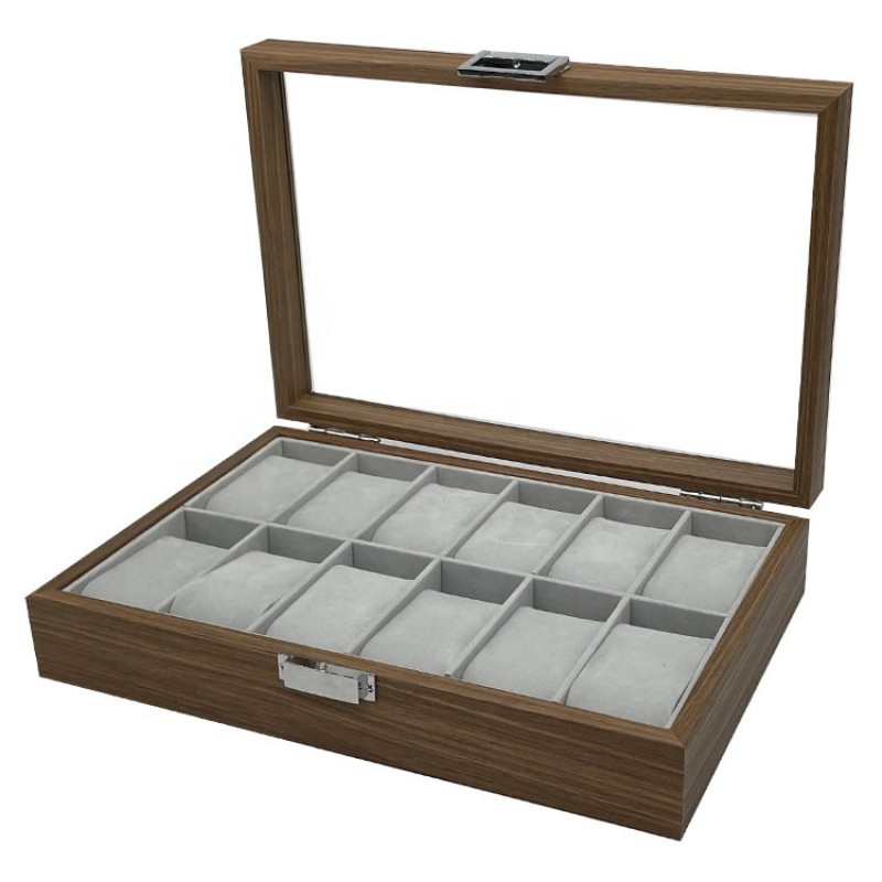Wood Watch Box Manufacturer - Luxury 6 Slot Walnut Wood Storage