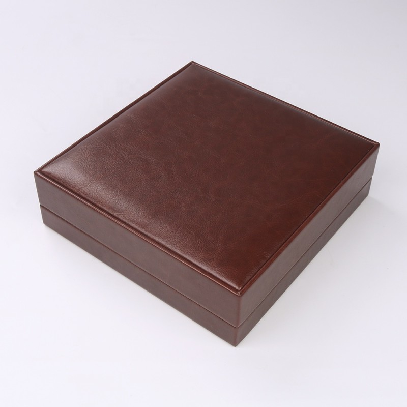 Jewelry Box Manufacturer - High Quality Brown PU Leather Packaging