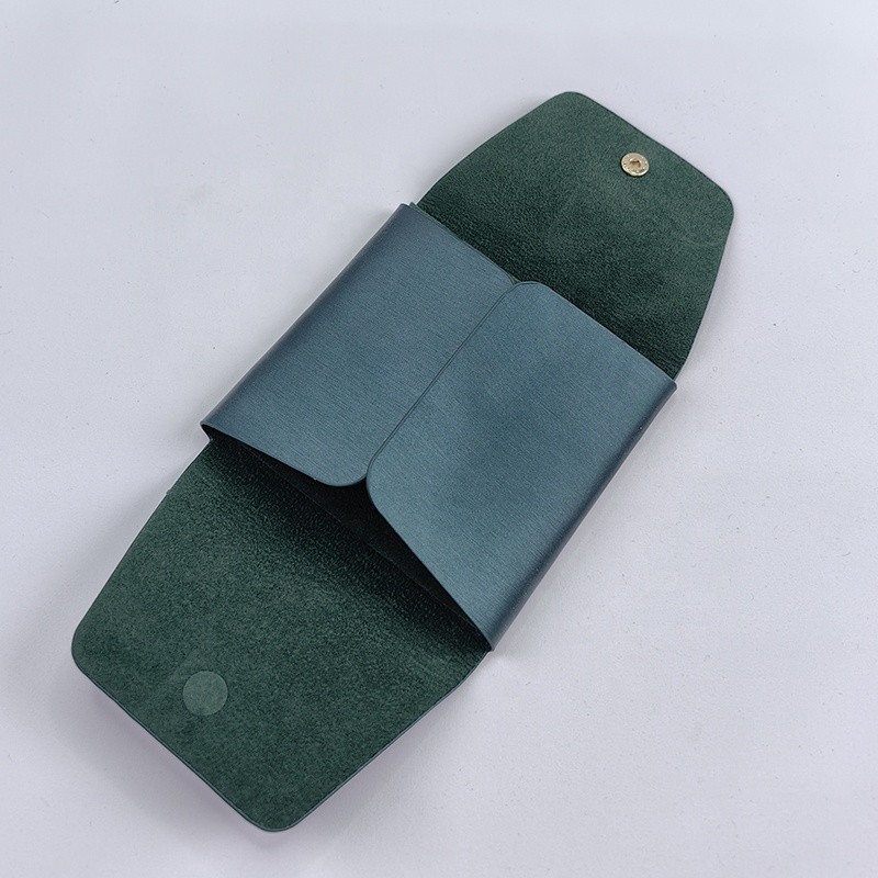 Portable Jewelry Box Manufacturer - Custom Green PU Leather Removable Pad