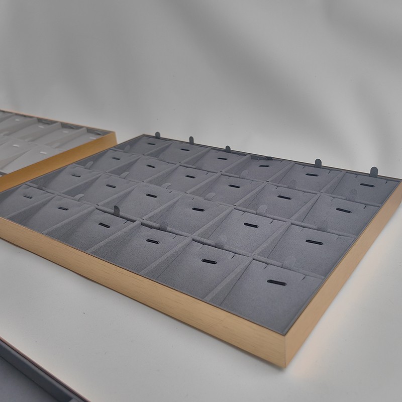 Jewelry Display Organizer Manufacturer - Luxury Stainless Steel Golden Frame