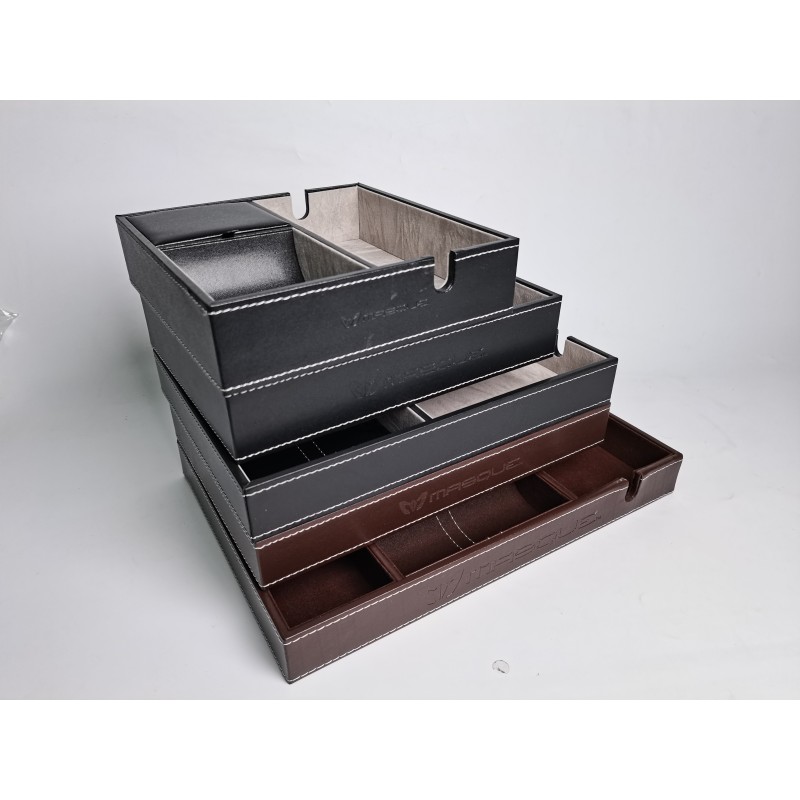 Valet Tray Manufacturer - Men's Leather Nightstand Organizer Catchall