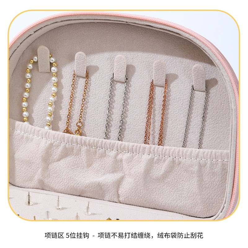 Travel Jewelry Box Manufacturer - New Portable Half Round Organizer