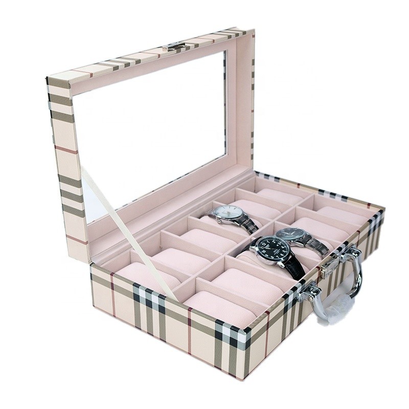 Travel Watch Case Manufacturer - Luxury 12-Watch Leather Organizer