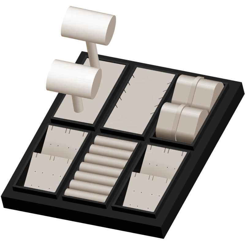 Jewelry Tray Manufacturer - New Fashion Black Removable Pad
