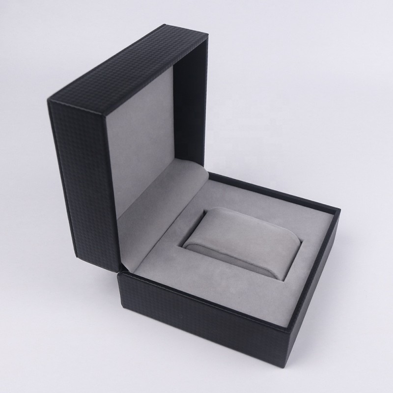 Watch Storage Box Manufacturer - Luxury Black PU Leather Custom
