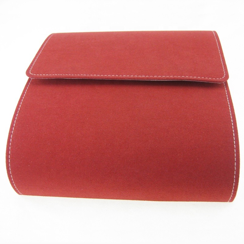 Jewelry Box Manufacturer - Custom Microfiber Magnet Button Folding