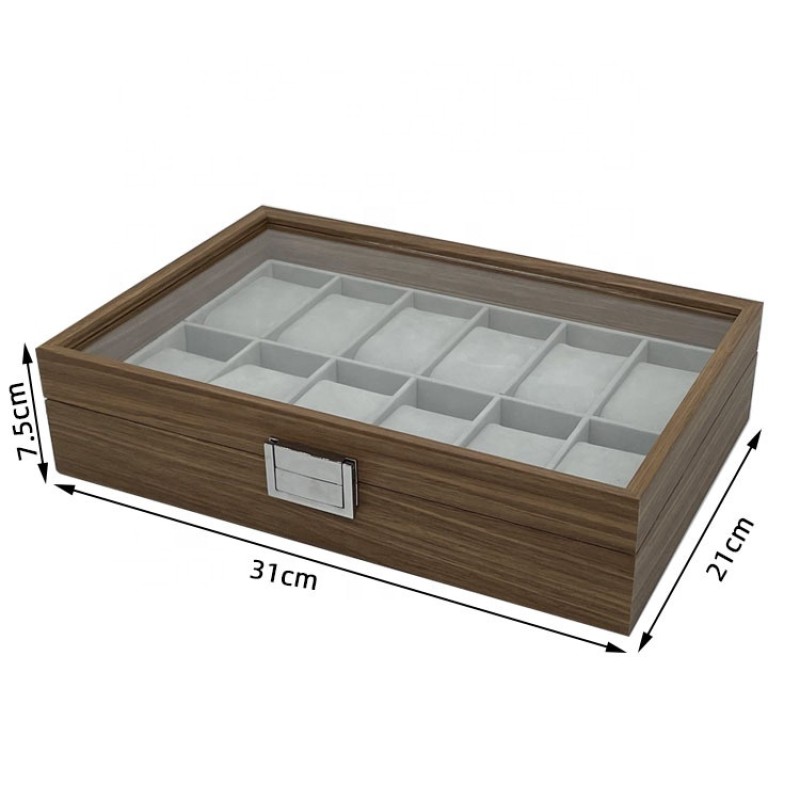 Wood Watch Box Manufacturer - Luxury 6 Slot Walnut Wood Storage