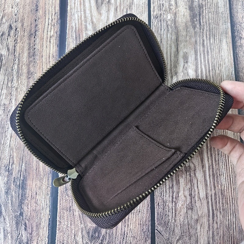 Watch Packaging Pouch Manufacturer - Travel Vintage Crazy Horse Leather