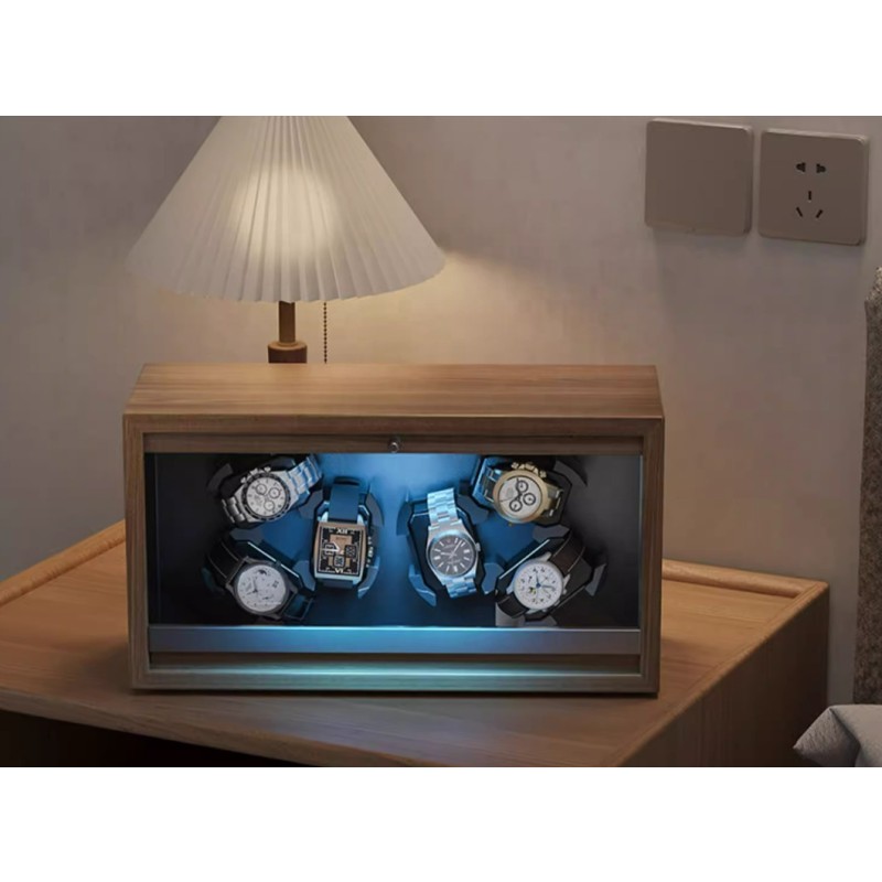 Watch Winder Manufacturer - Black Walnut Automatic 6 Rotating