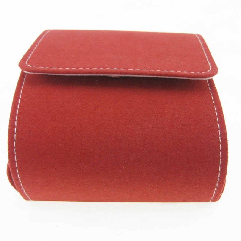 Jewelry Bag Manufacturer - Red Suede Bracelet Packaging Bangle Pouch
