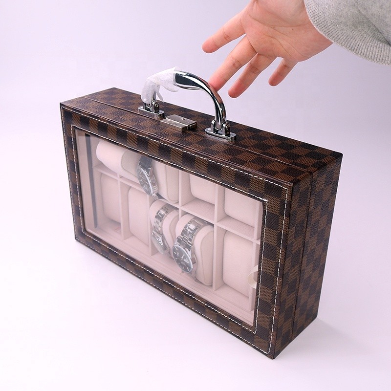 Travel Watch Case Manufacturer - Luxury 12-Watch Leather Organizer