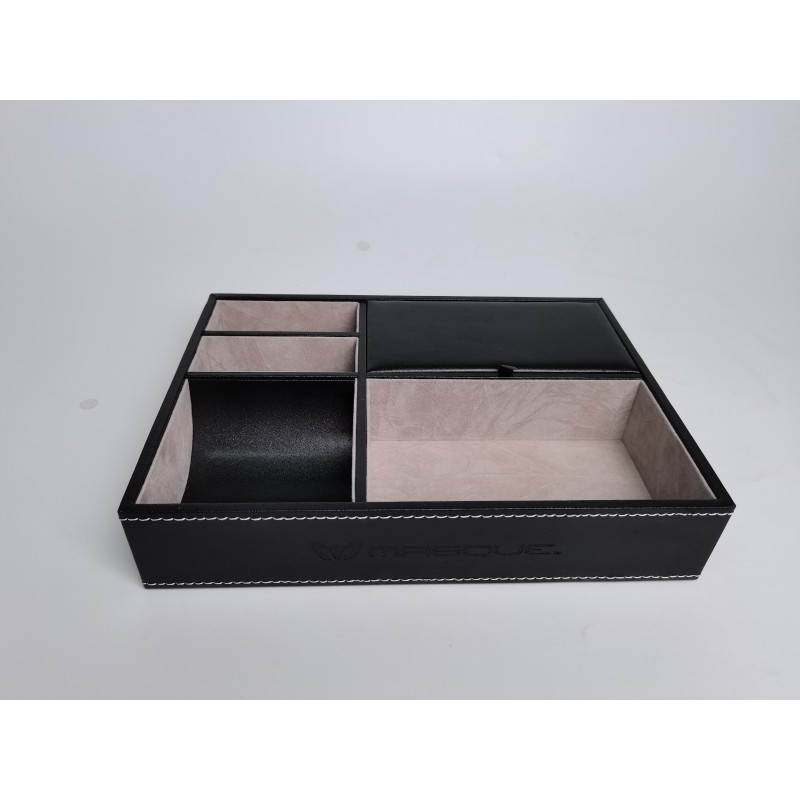 Valet Tray Manufacturer - Men's Leather Nightstand Organizer Catchall