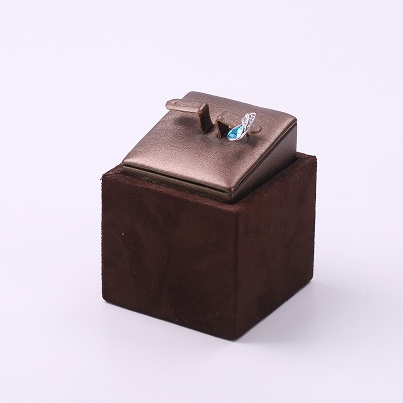 Jewelry Display Set Manufacturer - Professional Suede Custom Brown