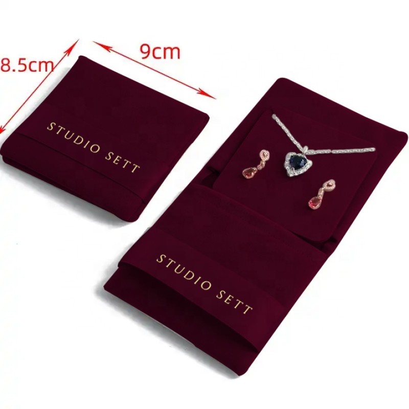 Velvet Jewelry Pouch Manufacturer - Custom Soft Bag with Logo Packaging