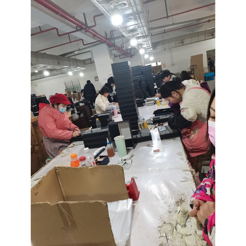 Desk Tray Manufacturer - Custom Black PU Leather Valet Organizer