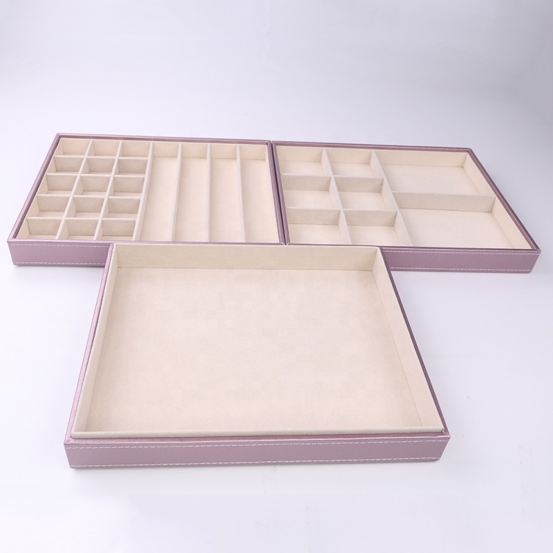 Desk Organizer Tray Manufacturer - Leather Drawer Storage Stackable