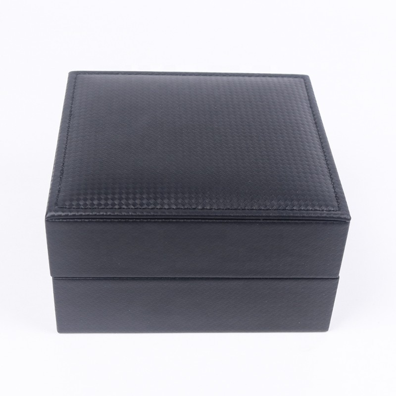 Watch Storage Box Manufacturer - Luxury Black PU Leather Custom