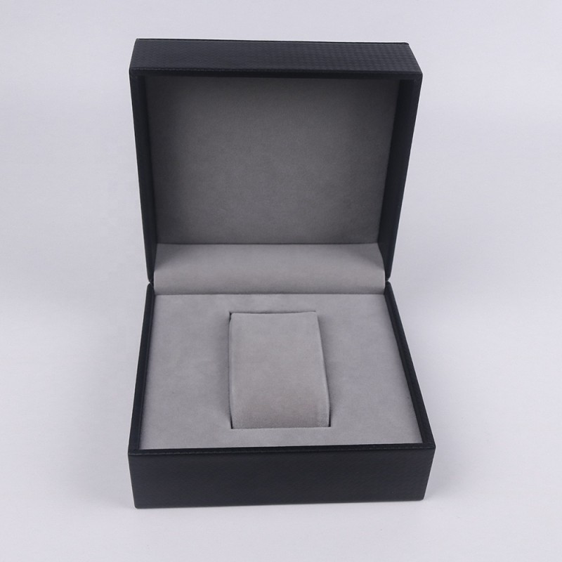Watch Storage Box Manufacturer - Luxury Black PU Leather Custom