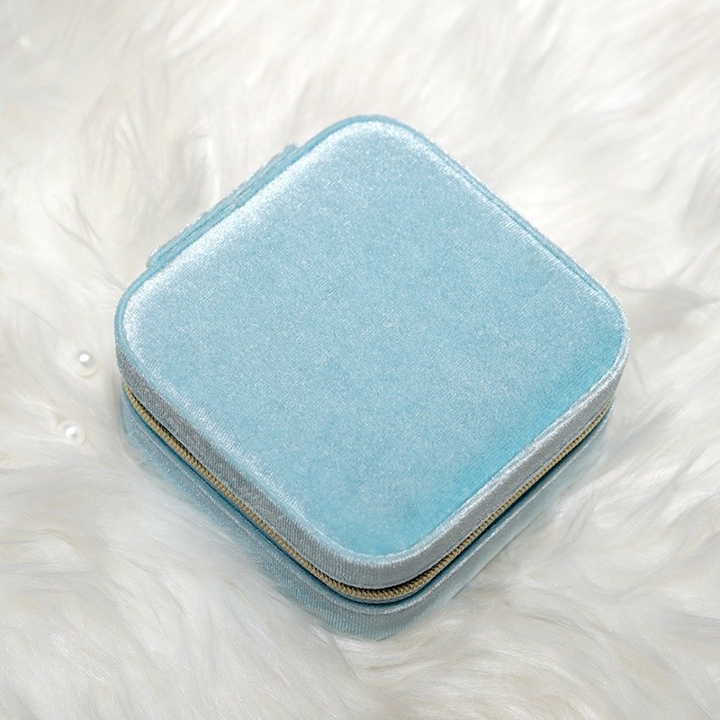 Travel Jewelry Case Manufacturer - Square Flannel Velvet Organizer Box