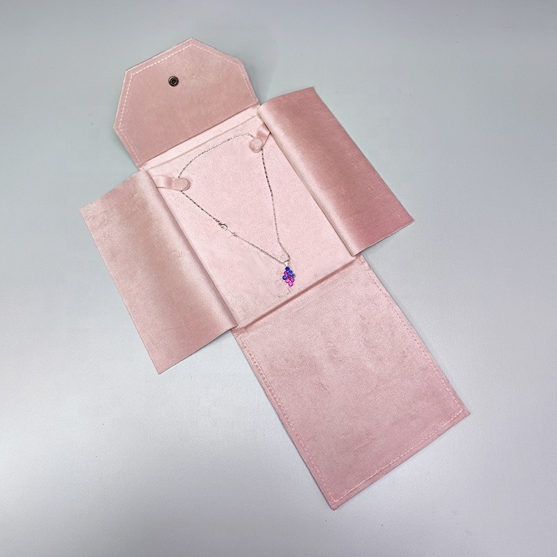 Jewelry Pouch Manufacturer - Logo Custom Luxury Velvet with Pad