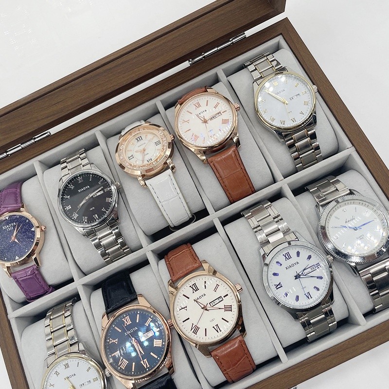 Wood Watch Box Manufacturer - Luxury 6 Slot Walnut Wood Storage