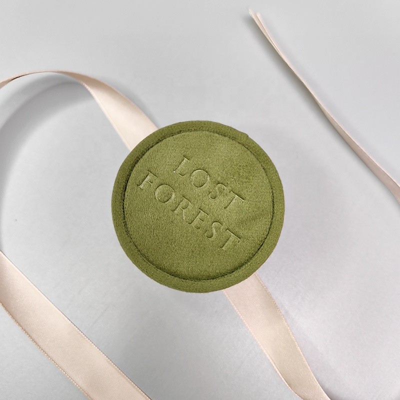 Velvet Ring Box Manufacturer - Round Velour Custom Logo Jewelry