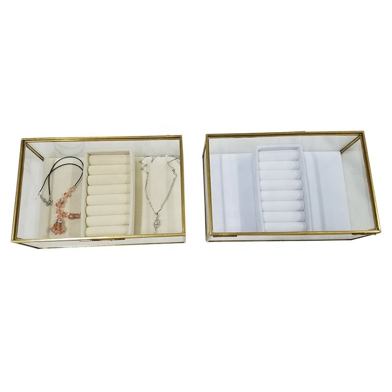 Glass Jewelry Box Manufacturer - Wedding Decorative Clear Treasure Case