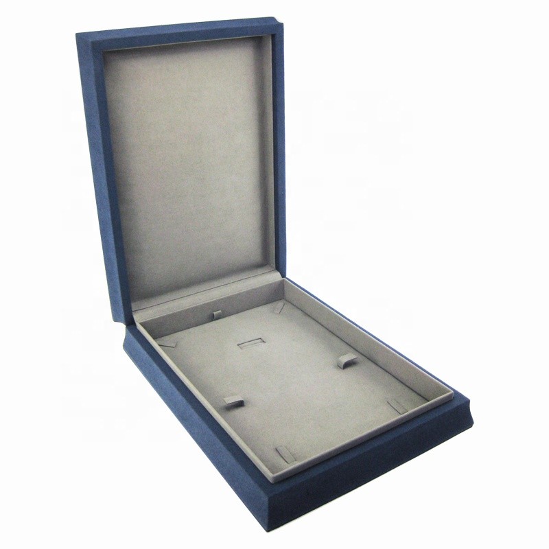 Jewelry Box Manufacturer - Loyal Blue Custom Big Set Microfiber