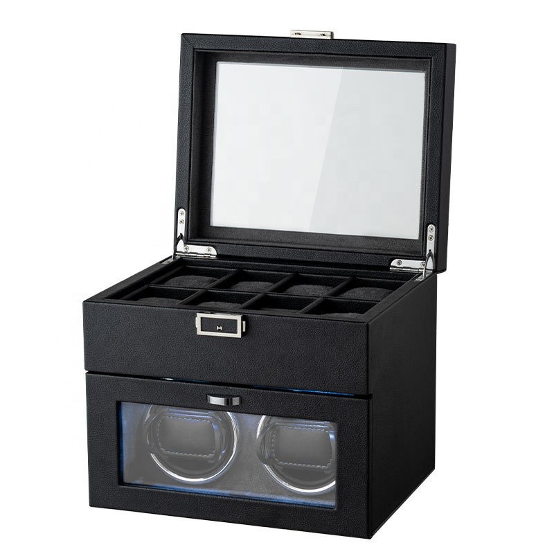 Watch Winder Manufacturer - Quiet 8+2 Motor Automatic Double Layer