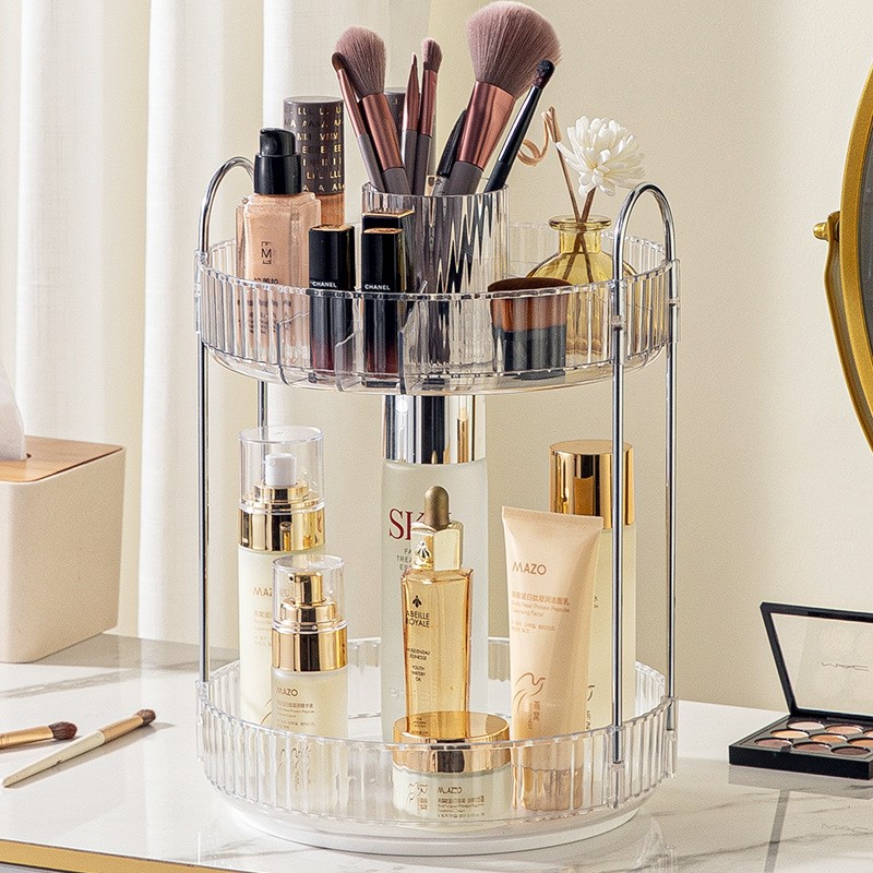 Cosmetic Storage Rack Manufacturer - Bathroom Dressing Table Double-layer