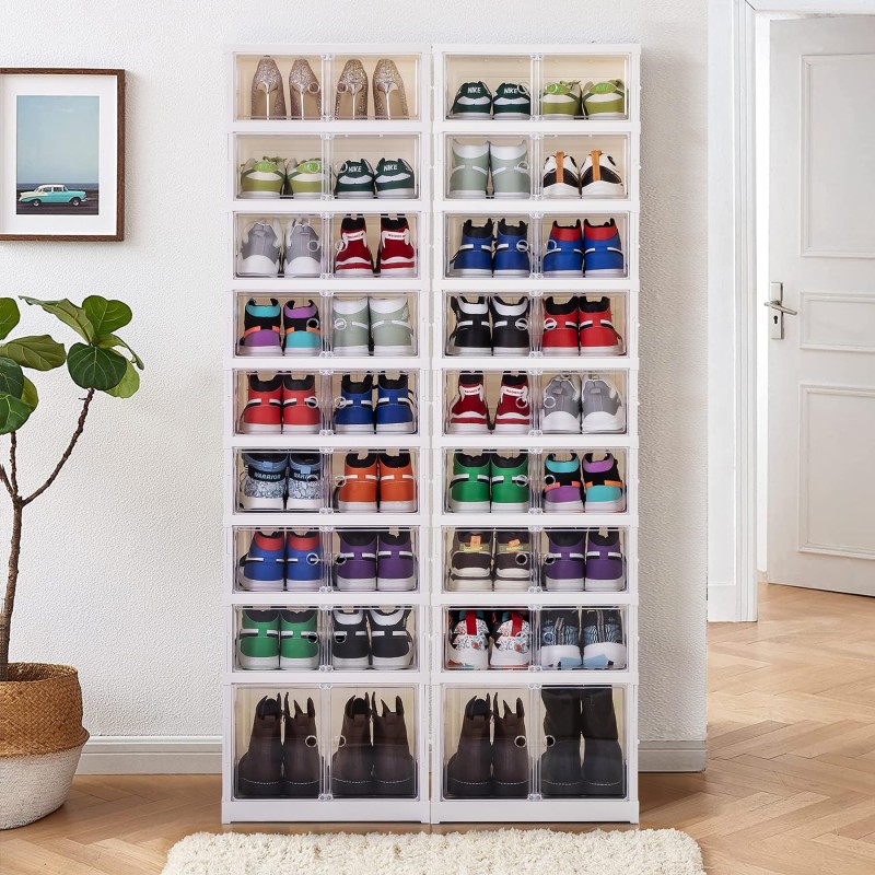 Shoe Storage Box Manufacturer - Easy Assembly Double Row 9 Layers