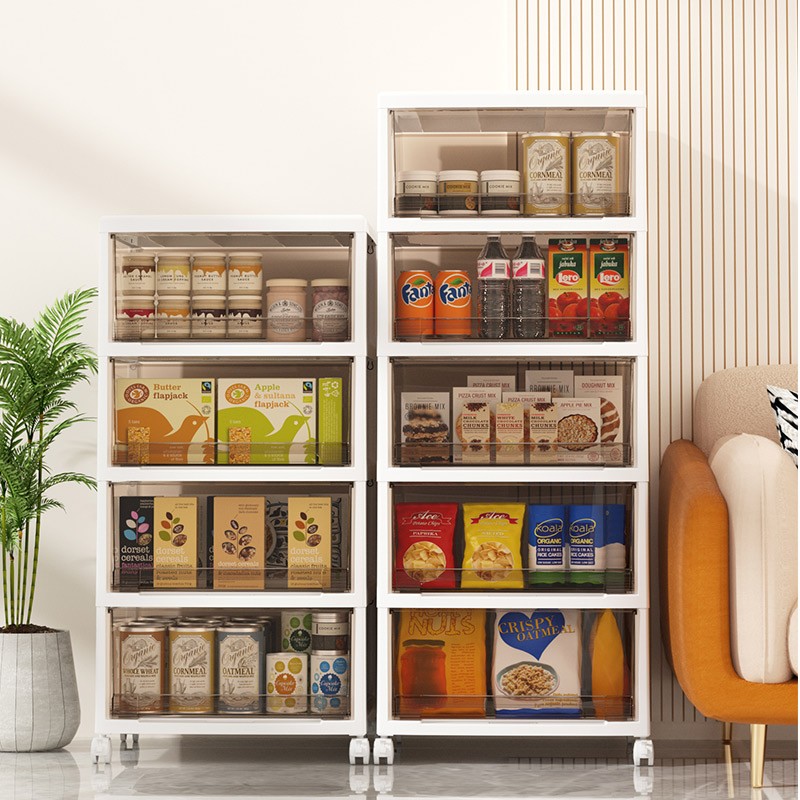 Storage Cabinet Manufacturer - Multi Layer Transparent Tea Color