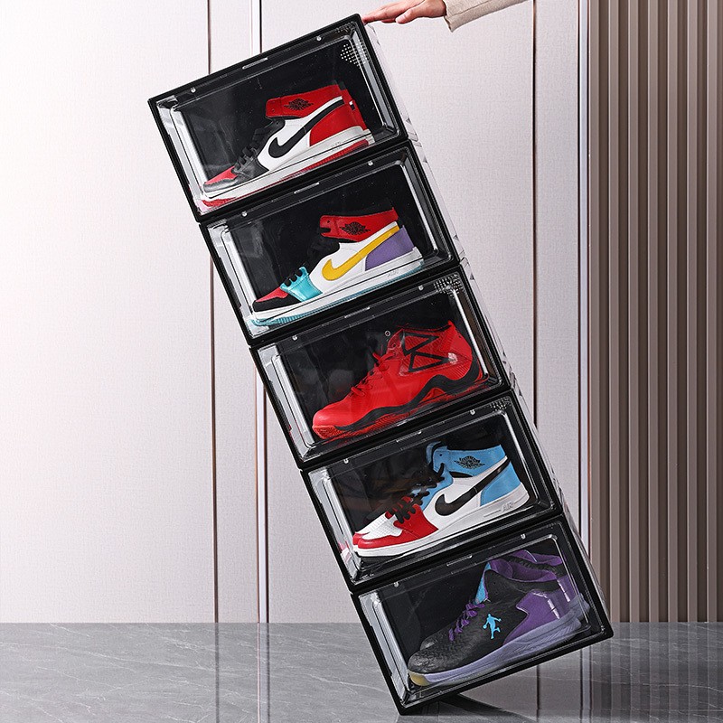 Shoe Storage Box Manufacturer - Magnetic Stackable Foldable Acrylic